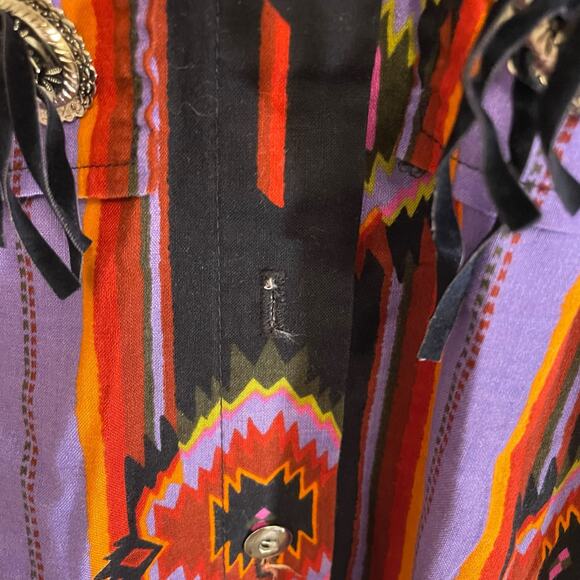 Vintage Circle T Marilyn Lenox Long Sleeve Western Button Up Shirt Womens USA S - Picture 10 of 11